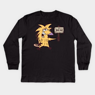 Angry Beavers Norbert Beaver Ha Ha Kids Long Sleeve T-Shirt